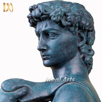 Statue de dessus de table en bronze, cuivre grec pour homme, décoration de maison de david, vente en gros