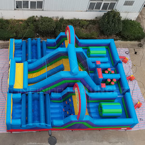 Chất lượng cao thương mại chướng ngại vật Inflatable trượt Bouncer trượt lớn giá rẻ Inflatable khô trượt cho trẻ em - Product Image 1