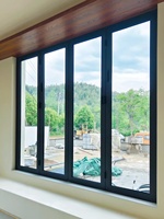 Ventanas Modernas Plegables de Aluminio y Vidrio Templado Doble, Diseño Minimalista, Resistentes al Viento y al Calor, para Hospitales y Patios
