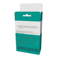 Emballage personnalisé en matériaux recyclés avec languette suspendue, gaufrage et pelliculage mat pour accessoires d'écouteurs et de téléphones, épaisseur 0,5 mm