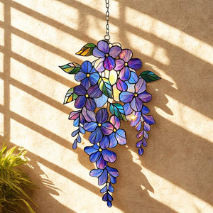 Decoración de Jardín y Ventana de Acrílico con Ramas de Glicinia, Estilo Bohemio Moderno y Minimalista, Hecha a Mano, Envío Directo - Product Image 5