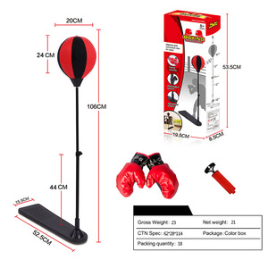 Wellshow Boxing <span class=keywords><strong>Punching</strong></span> <span class=keywords><strong>ball</strong></span> Équipement d'entraînement de balle de vitesse pour enfants maison sac de sable gobelet debout cible de réaction de boxe - Product Image 5