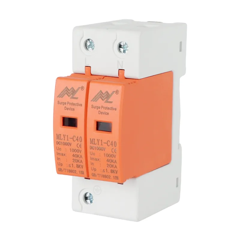 1000VDC 2P 40KA Surge Protective Device AC Lightning Protector Low-voltage for Solar System