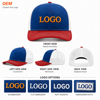 Gorra Trucker Personalizada de Malla Desgastada de 6 Paneles de Alta Calidad ZG, Gorra Richardson 112 para Hombre con Bordado