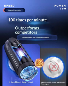 Speed Aircraft Cup - Dispositivo de Masturbación Masculina Eléctrico con Succión y Calentamiento, Telescópico Automático, para Sexo Oral - Product Image 3