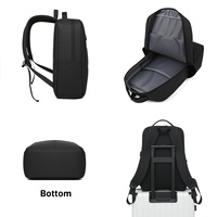 Sac à dos pour ordinateur portable, résistant à l'eau, en Oxford, multi-compartiments, avec poche latérale, pour usage urbain et professionnel, personnalisable en usine