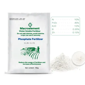 Tarım kullanımı için suda çözünür gübre NPK 10-45-10 yüksek fosfat organik gübre