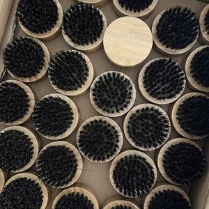 Customization <b>Round</b> Beard Cleaning <b>Brush</b> with Soft Boar Bristle - Product Image 6