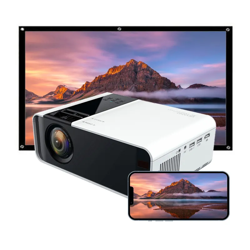 Best Selling 720P Resolution Pico Projetor Video Projectors Presentation Equipment Portable Projectors as Gift
