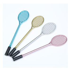 Bolígrafo de Gel con Forma de Raqueta Deportiva, Diseño Creativo de Bádminton y Tenis, Bolígrafo de Plástico para Regalos Promocionales Económicos y Artículos de Papelería Novedosos - Product Image 2