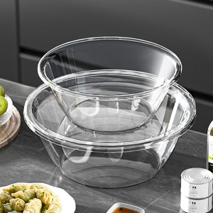 Bol à <span class=keywords><strong>salade</strong></span> de mélange d'oeufs en plastique Transparent de haute qualité outils de bassin de pétrissage personnalisés couverture de cuisine écologique pour gâteau - Product Image 4