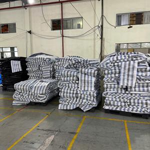 Bâche en PE robuste, imperméable, à rayures, en rouleau, haute durabilité, options de couleur et de taille personnalisées, couverture industrielle et agricole - Product Image 2