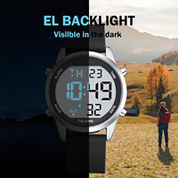 Reloj parlante digital atómico para ancianos recibe señales de EE. UU. Corrección automática de hora y fecha Números grandes Fácil de ver