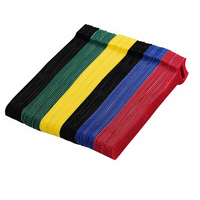 Attaches de câble en nylon réutilisables, auto-adhésives, double face, multicolores, réglables pour l'électronique, le PC et la gestion des câbles de bureau