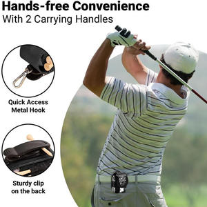 Bolsa de malla personalizada de PU ecológica para accesorios de golf, soporte para tees, regalos para hombres, clip premium - Product Image 6