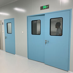 Puerta Doble de Salón Limpio con Superficie Lisa, Estándar ISO 14644, Antibacteriana, Fabricante de Puertas para Salones Limpios, <span class=keywords><strong>Directo</strong></span> de Fábrica - Product Image 1