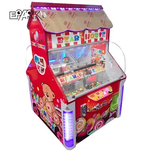 Jetonlu ödül pençeli vinç yakalamak şeker otomat oyun salonu oyun makinesi şeker pençe makinesi