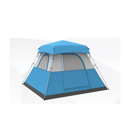Tente de camping en toile pour 4 personnes, en plein air, pour la famille