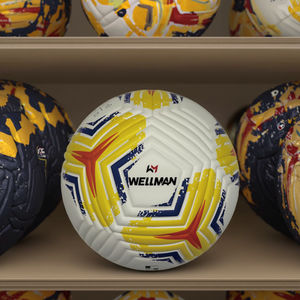 अच्छी तरह से उच्च गुणवत्ता वाले चमड़े के थर्मल बोडेड पेशेवर फुटबॉल बॉल आधिकारिक आकार 5 कस्टम लोगो के साथ - Product Image 2