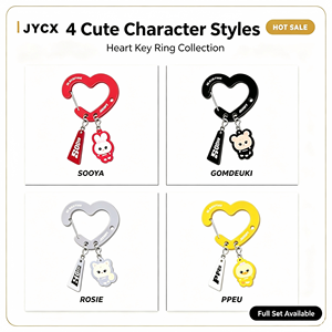 <span class=keywords><strong>Porte</strong></span>-<span class=keywords><strong>clés</strong></span> pendentif en acrylique imprimé UV motif ours en forme de cœur, style anime mignon, encre rose, pour la vente en gros et la personnalisation - Product Image 2