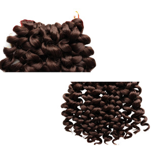 Mèches de cheveux synthétiques de haute qualité, douces, 8 pouces, 200g, boucles Jumpy Wand, trame simple, pour tresses africaines au crochet, bouclées, vente en gros - Product Image 5