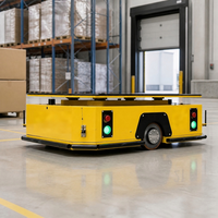Chariot de transfert sans rail AGV, véhicule à guidage automatique, chariot à plateau alimenté par batterie, chariot électrique pour la manutention des matériaux en usine