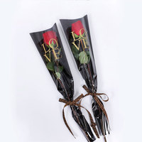 Sacs d'emballage en OPP imperméables, écologiques et recyclables pour fleurs à tige unique, pour bouquets et arrangements floraux, vente en gros