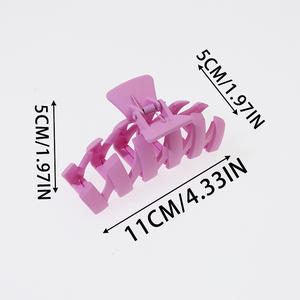للبيع بالجملة مجموعة جديدة من ألوان زاج متعرج غير لامع على شكل متر مجموعة جديدة مخصصة كبيرة من جميع الألوان مشبك كبير بسمك سميك - Product Image 3