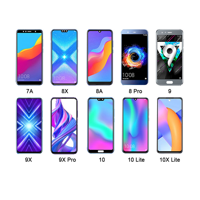Mobile Phone LCD for Honor 6 6A 6X 7 7A 7S 7X 7C 8 Pro 8C 8X 8S Play 8A 9 Lite 9X 9S 9A 9C 10 10X Lite Touch Screen Display