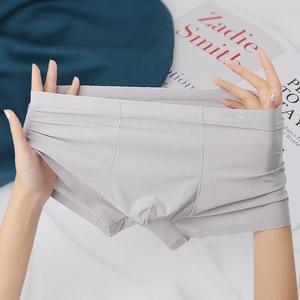 Boxer da uomo senza tracce di seta di ghiaccio <span class=keywords><strong>biancheria</strong></span> intima da metà vita traspirante confortevole <span class=keywords><strong>per</strong></span> l'estate brillante uso domestico all'ingrosso della fabbrica - Product Image 6