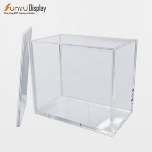 Custom acrylic ETB display box with screw or magnet closure case elite trainer Collection clear acrylic pokemon booster box