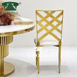 Decoración de fiesta Evento de acero inoxidable Apilable Banquete Boda Evento Silla - Product Image 4