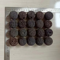 Boule de roche volcanique naturelle de taille personnalisée pour diffuseur d'arômes, filtre, aménagement paysager, approvisionnement en vrac