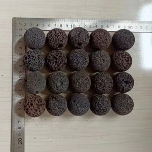 כדור אבן לבה וולקנית טבעית בגודל מותאם אישית מהמפעל, כדור אבן לבה נקבובי למסנן מפזר ארומה, עיצוב נוף, אספקה בכמויות גדולות - Product Image 2