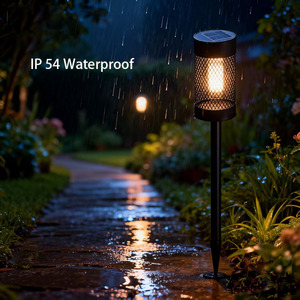 Stainless Steel Tungsten Bulb Solar Pathway <strong>Lights</strong> IP54 Waterproof <strong>Light</strong> Sensor 360 Beam for Garden Lawn Walkway Driveway - Product Image 4