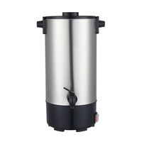 Cafetière à brassage rapide 40 tasses en acier inoxydable, maintien au chaud, arrêt automatique, contrôle de la température pour camping-car, maison et extérieur
