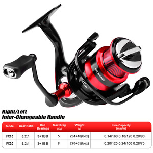 Mulinello da Pesca Spinning Economico all'Ingrosso, 3+1 Cuscinetti, Frizione Max 8kg, Rapporto 5.2:1 - Product Image 3