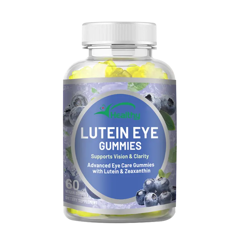 Zentrum gefüllter Lutein-Gummi zuckerfreie Augengesundheitsgummibärchen für Erwachsene mit Kollagen-Supplement-Gummi