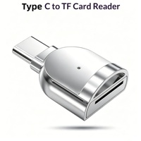 Adaptador OTG Portátil de Aleación de Aluminio Tipo-C a Lector de Tarjetas SD, Conector de Transferencia de Tarjetas de Memoria para Teléfono