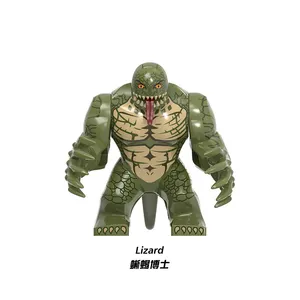 XH1828 Large Lizard The Amazing Spider Curt Connors Super Heroes 7 CM Action Carnage Venom Building Blocks for Kids GiftToys