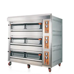Electric Deck oven three layers nine pans for bakery equipment