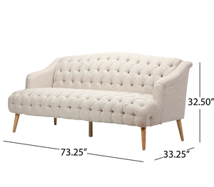 Cómodo Sofá Cama Cuadrado Convertible de 3 Plazas con Patas de Madera para Apartamentos y Hoteles - Product Image 4