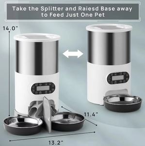 Comedero Automático para Mascotas de 4.5L con Pantalla LCD y Ajuste de Tiempo, Bandeja de Acero Inoxidable 304 para Gatos de Todas las Edades, Logotipo Personalizado - Product Image 3