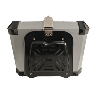 Top Case Universel en Aluminium pour Moto, Boîte Arrière Étanche avec Serrure, Rangement pour Casque et Bagages pour ScooterMoto