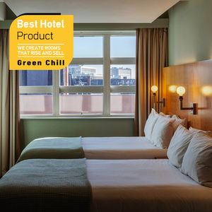 Juego de Cama con Cabecera Tapizada Resistente a los Arañazos y Fácil de Limpiar para Hoteles, Apartamentos y Uso Diario Comercial - Product Image 1