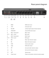 Meilleur prix mélangeur de son audio professionnel 6 canaux 6 en 2 sorties mélangeur audio professionnel son karaoké mélangeur d'effets audio Bluetoo