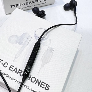 Para Samsung <span class=keywords><strong>AKG</strong></span> Auricular con cable Tipo C Auriculares intrauditivos con micrófono para Samsung Galaxy Note 10 S21 S21 S20 Ultra S20 S20 + - Product Image 4