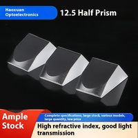 High-Precision 12.5 Half-House Prism Optical Instrument Lens High Transmittance Glass Refractor Prism
