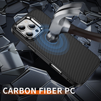 Coque de téléphone élégante et tendance en texture imitation fibre de carbone, douce pour la peau, finition mate, pour iPhone 17, 16, 15
