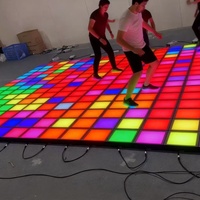 Piste de danse interactive à LED en plastique pour jeux d'enfants, parcs intérieurs et parcs de trampolines d'aéroports